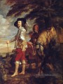 Charles I roi d’Angleterre à la chasse baroque peintre de cour Anthony van Dyck